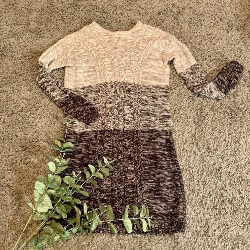 Old Navy | Tricolor Grey Sweater Dress | EUC
